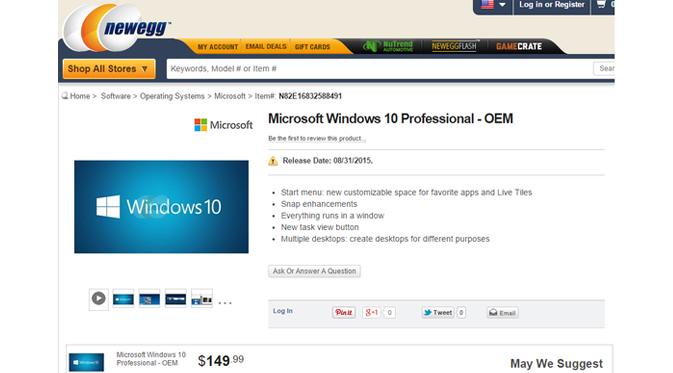 Harga Windows 10
