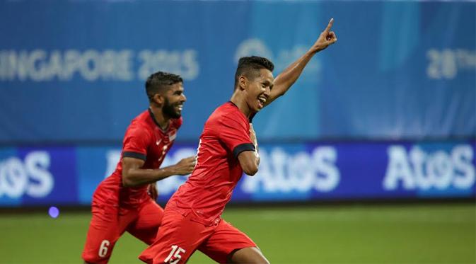 SEA Games 2015: Singapura U-23 vs Filipina U-23 (Liputan6.com / Helmi Fithriansyah)