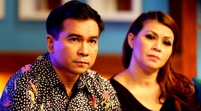 Krisna Mukti didampingi manajernya, Astrid (Wimbarsana/Bintang.com)