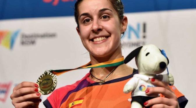 Tunggal putri Spanyol Carolina Marin juara Australia Open Super Series 2015 (http://sports.ndtv.com)