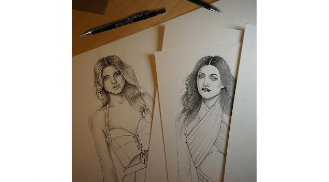 Kendall dan Kylie Jenner pamerkan desain rancangan mereka yang berkolaborasi dengan Topshop.