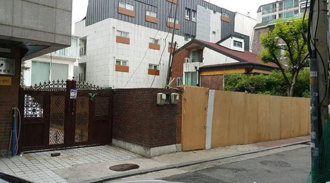 Rumah Won Bin yang sedang dalam tahap pembangunan. (via Dispatch.co.kr)