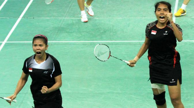 Selebrasi Greysia/Nitya di Indonesia Open 2015