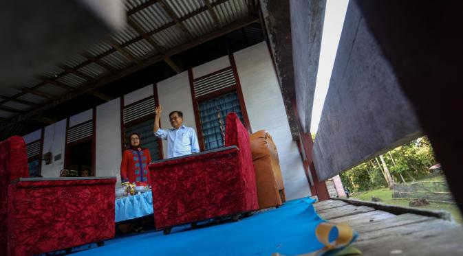 JK saat bertandang di rumah orangtuanya di Kabupaten Bone, Sulawesi Selatan. (Liputan6.com/Faizal Fanani)