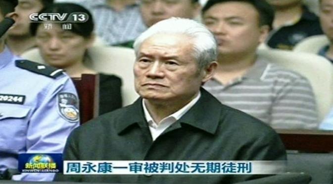 Pejabat China Zhou Youkang divonis seumur hidup (CCTV)