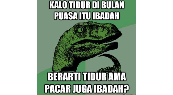 Tidur adalah ibadah (Via: qiuckmeme.com)