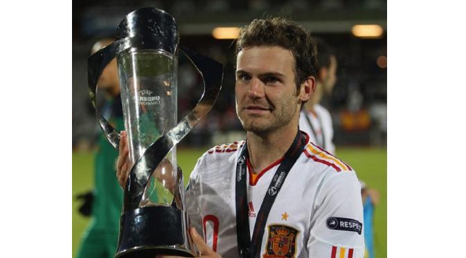 Juan Mata saat membawa timnas Spanyol U-21 menjadi juara Euro U-21 tahun 2011.