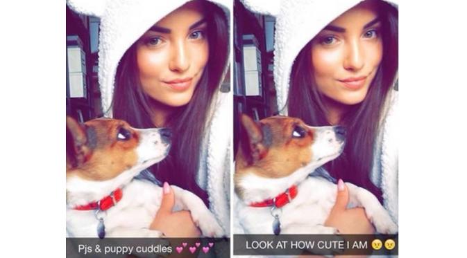 Arti foto bareng hewan peliharaan (Via: 9gag.com)