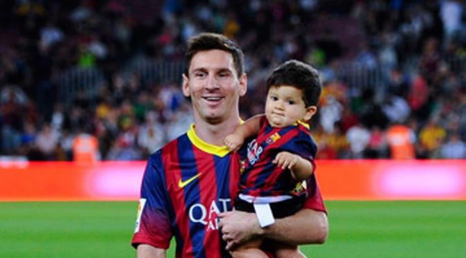 Lionel Messi mencetak hat-trick di kandang Atletico Madrid