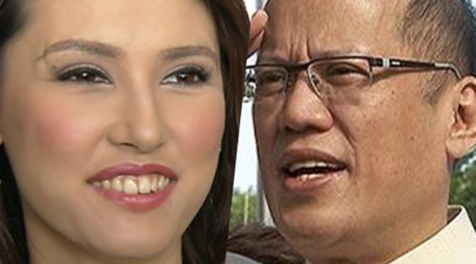 Maria Ozawa dan Presiden Benigno Aquino III. (dok. ABS-CBNNews)