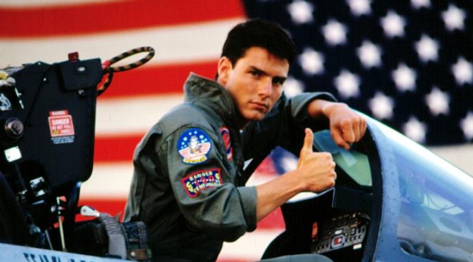 Tom Cruise di film 'Top Gun'. Foto: via usmagazine.com