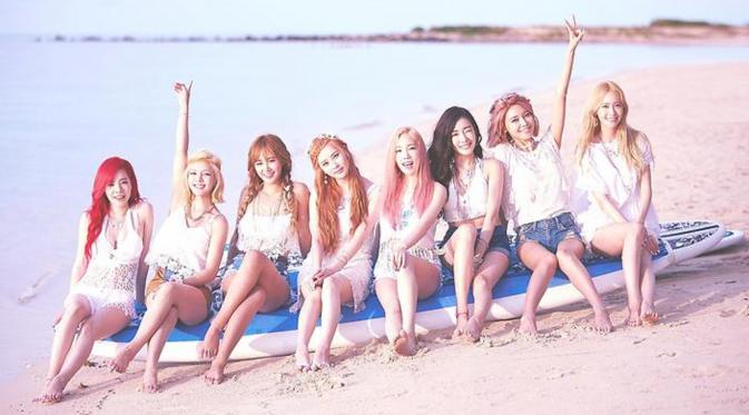 Girls Generation dalam cuplikan foto dari karya terbarunya, Party dengan penampilan yang terlihat lebih segar.