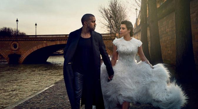 Kanye West dan Kim Kardashian mengungkapkan mereka merayakan ulang tahun pernikahannya hanya berada di tempat tidur saja [Vogue]