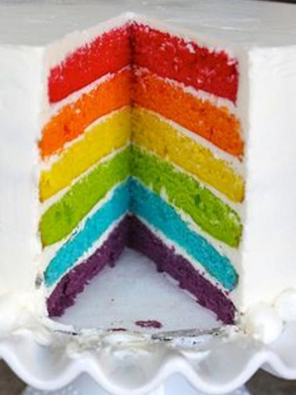Rainbow Cake LGBT | Via: pinterest.com
