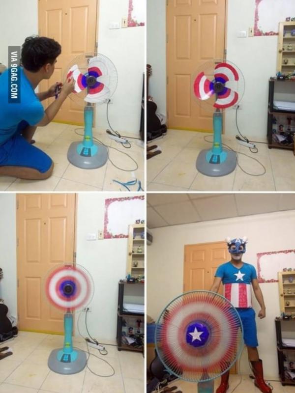 Captain Amerika (Via: 9gag.com)
