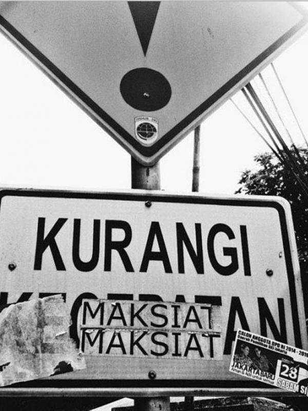 Kurangi Maksiat (Via: instagram.com/visualjalanan)