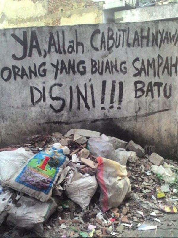 Larangan buang sampah (Via: instagram.com/visualjalanan)