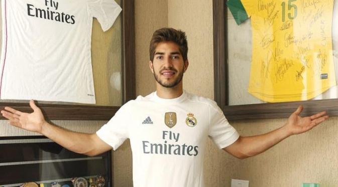 Pemain Real Madrid Lucas Silva