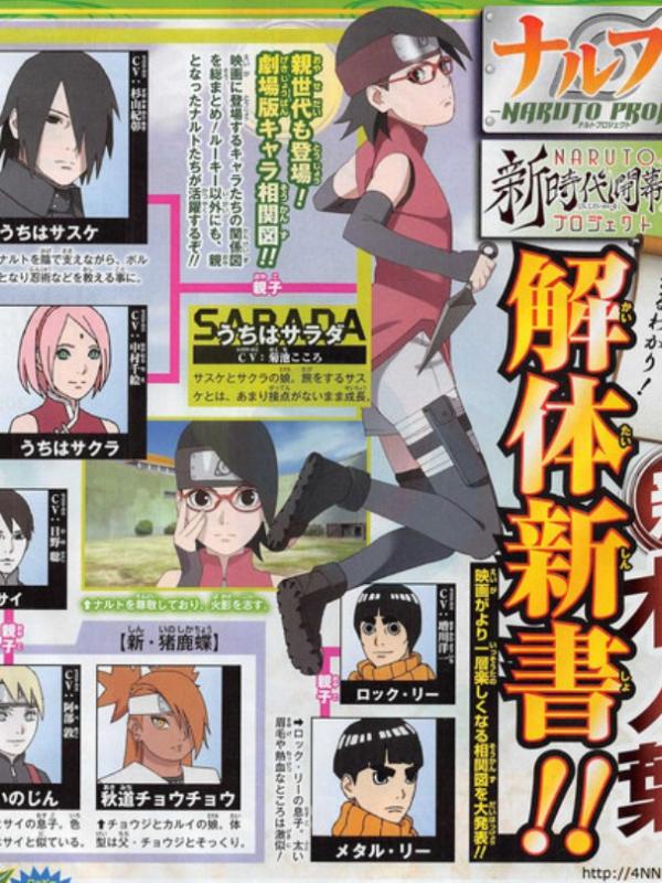 Sakura, Sai, Rock Lee, dan cucu dari Hokage Ketiga, Konohamaru Sarutobi menjadi karakter tambahan di anime Boruto: Naruto the Movie.
