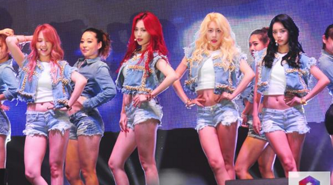 Girl's Day yang terdiri dari Minah, Sojin, Hyeri dan Yura siap memeriahkan dunia hiburan dengan karya terbaru [Foto:eNews]