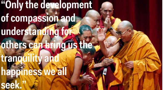 12 Quote Dalai Lama Bikin Kamu Punya Konsep Baru Tentang Bahagia. | via: Business Insider