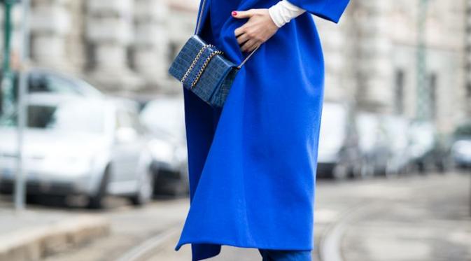 Blue Outfit Street Style 