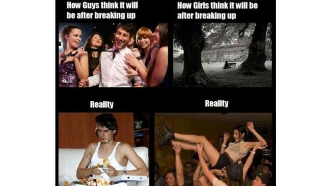 Kegiatan saat putus | Via: thelisticle.net