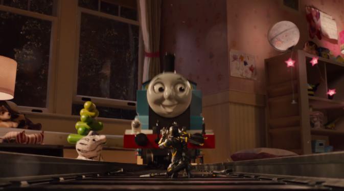 Thomas the Tank Engine dalam film Ant-Man.