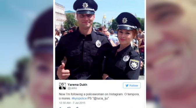 Polisi baru Kiev, Ukraina (BBC/Twitter)