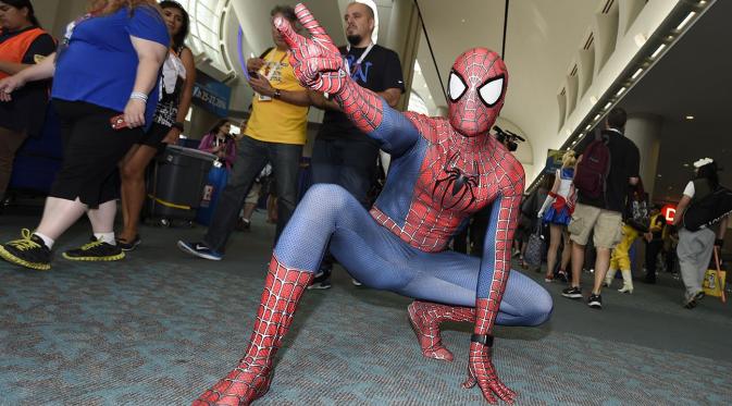 Fans Spiderman di Comic Con 2015. Foto: THR