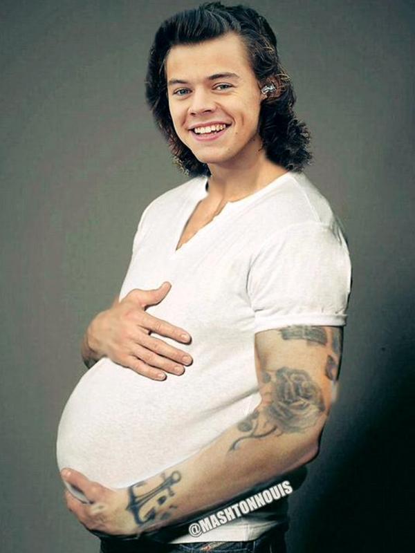 Meme Harry Styles sebagai reaksi dari kabar Louis Tomlinson bakal jadi ayah. (foto: mirror.co.uk)