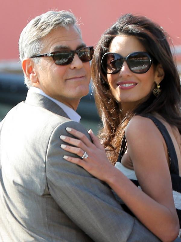 George dan Amal Clooney (via celebrity.yahoo.com)