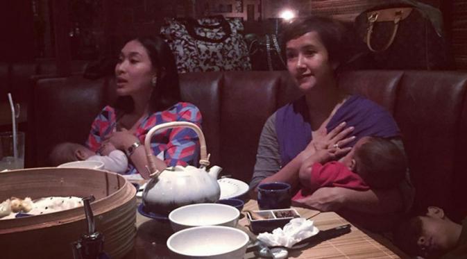 Widi Mulia dan Happy Salma (Instagram)