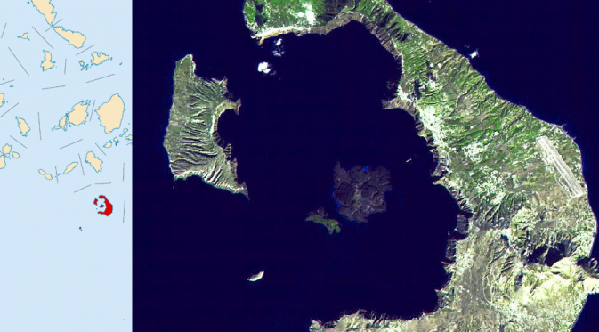 Ada kolam karbondioksida di dasar laut Santorini (Wikipedia)