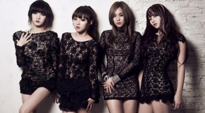 Girl band K-Pop Miss A asuhan JYP Entertainment yang terdiri dari Suzy, Jia, Fei dan dan Min.