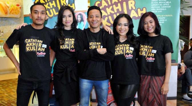 Para bintang film Catatan Akhir Kuliah [Foto: Panji Diksana/Liputan6.com]