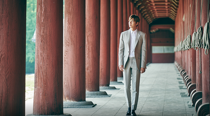 Lee Min Ho sebagai Duta Pariwisata dalam foto yang diambil untuk mempromosikan Korea Selatan [Foto: Korea Star Daily]