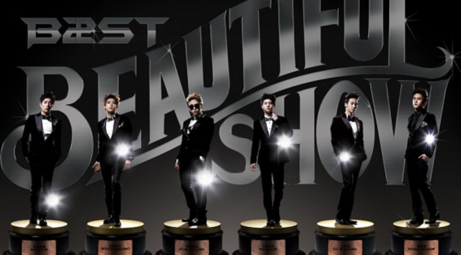 B2ST dalam poster promosi konser tahunan Beautiful Show yang dikeluarkan 2012 silam.