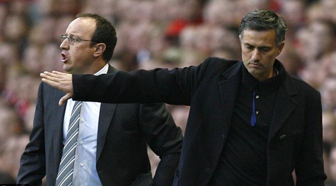 Rafael Benitez dan Jose Mourinho