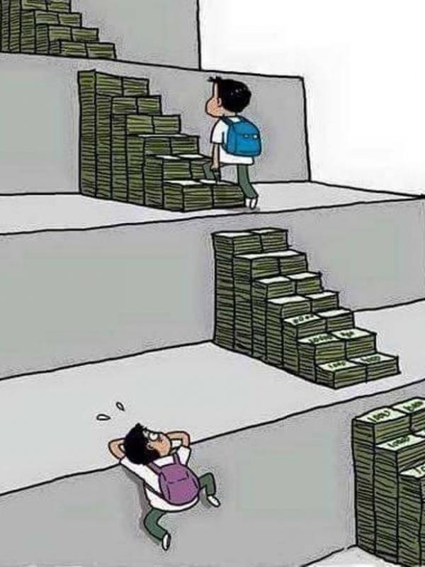 Yang pakai uang lebih lancar (Via: twitter.com)