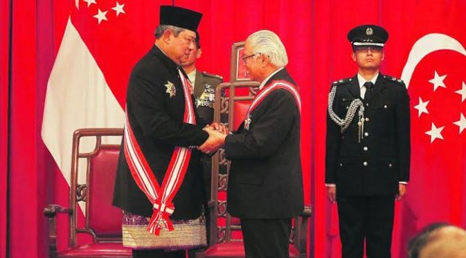 Presiden SBY dan Presiden Singapura Tony Tan (Foto:IST)