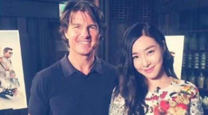 Wawancara aktor Hollywood Tom Cruise membuat Tiffany `Girls Generation` grogi. Seperti apa ceritanya? [Foto: Korea Star Daily]