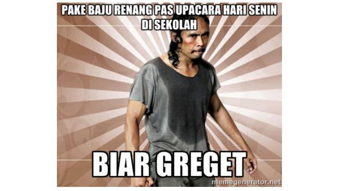 Meme Senin ceriakan harimu | Via: memegenerator.net