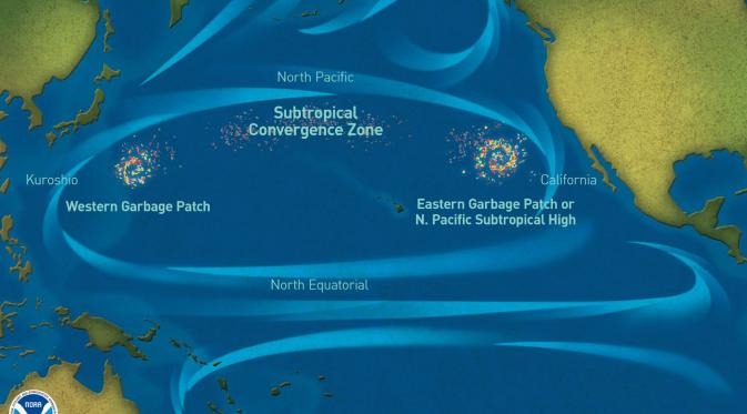 Lokasi Great Pacific Garbage Patch