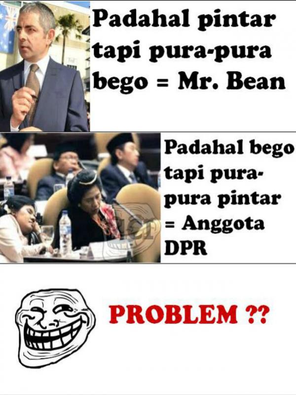 Meme anggota DPR yang bikin ngakak | Via: pulsk.com
