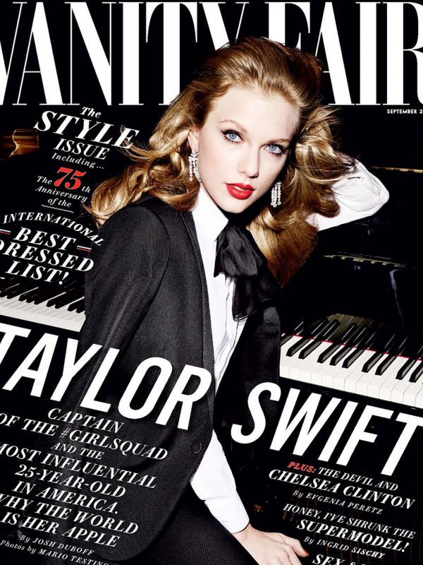 Taylor Swift tampil di sampul depan majalah Vanity Fair. (foto: vanityfair)