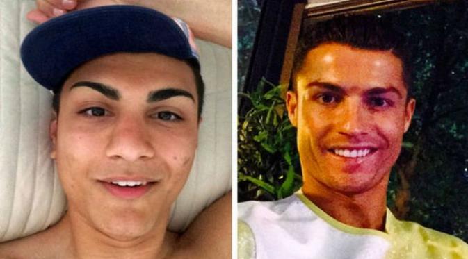 Remaja mirip dengan Ronaldo