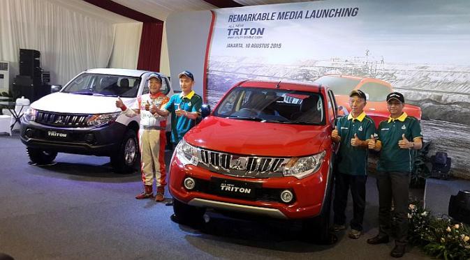 PT Krama Yudha Tiga Berlian Motors (KTB) resmi meluncurkan All New Mitsubishi Triton. Generasi kelima Mitsubishi Strada Triton ini mengalami penyegaran cukup signifikan. (Septian/Liputan6.com)