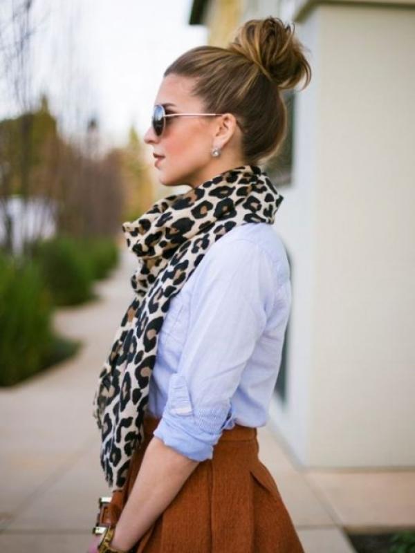 10 Cara Trendi Mengenakan Motif Leopard untuk Lengkapi OOTD. | via: styleoholic.com