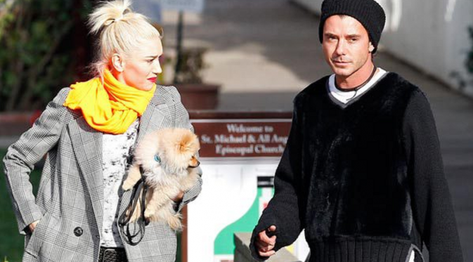 Meski rumah tangga di ujung tanduk, Gwen Stefani dan Gavin Rossdale tetap berusaha normal di depan anak [Foto: Hollywoodlife]